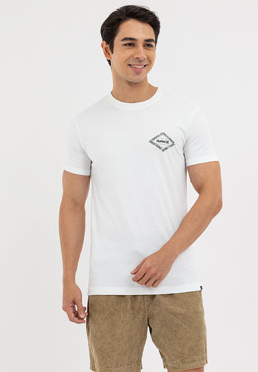 Diamond Tropical Logo Graphic Tee Off White