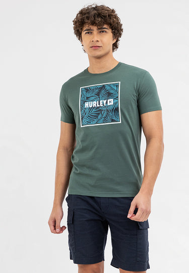 Square Bold Logo Tee Turf Green
