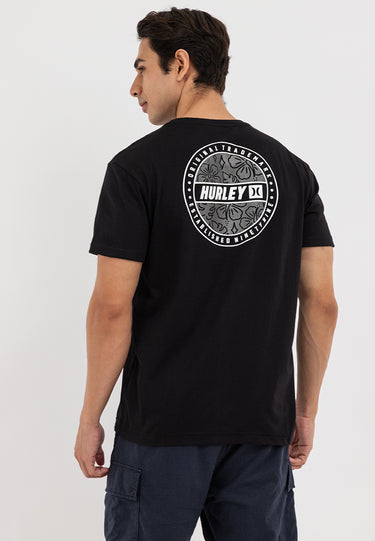 Logo Trademark Established Ninety Nine Graphic Tee Black