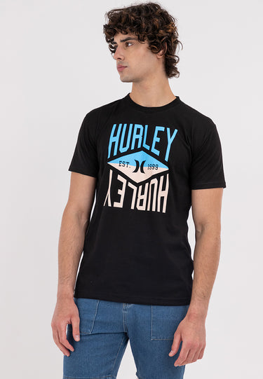 ROTATED Men's Hurley Black Graphic Tee