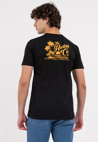 THE HURLEY CO Men's Hurley Black Tee