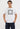 Square Tropical Logo Graphic Tee White