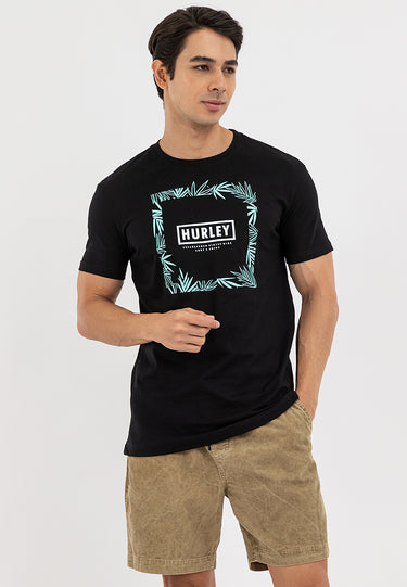 Tropical Logo Graphic Tee Black