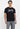 CAMOU PRINT BRAND LOGO TEE Black