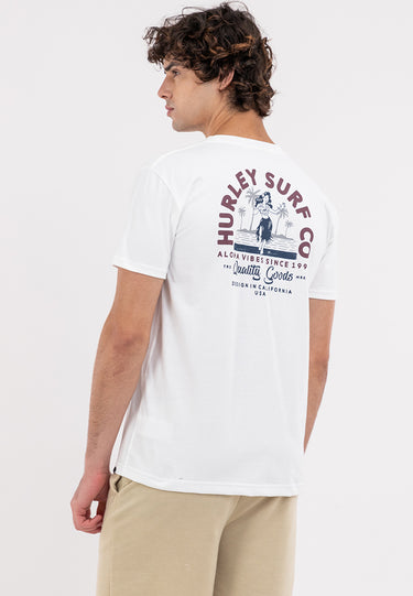 HURLEY SURF CO Men's Off White Graphic Tee